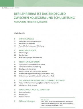 Lehrerrat - Bindeglied zwischen Kollegium und Schulleitung