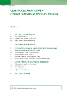 Classroom-Management: Probleme erkennen und Störungen begegnen