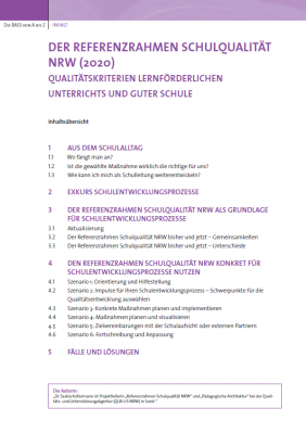 Der Referenzrahmen Schulqualität NRW (2020)