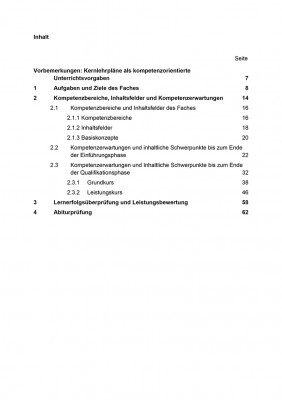 Chemie - Kernlehrplan, Gymnasium/ Gesamtschule, Sek II