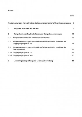 Deutsch - Kernlehrplan, Gesamtschule, Sek I