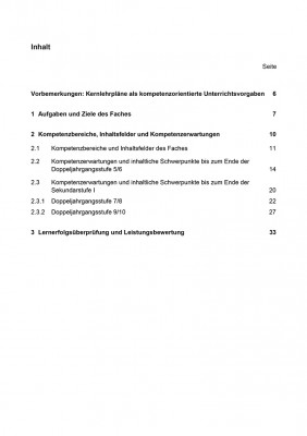 Deutsch - Kernlehrplan, Realschule