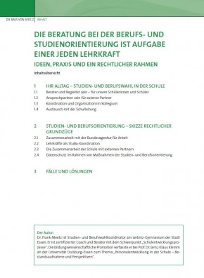 Die Beratung bei der Berufs- und Studienorientierung