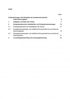 Erdkunde - Kernlehrplan, Realschule