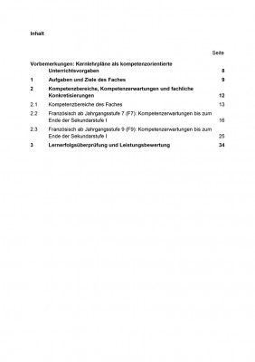 Französisch - Kernlehrplan, Gesamtschule, Sek I