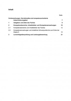 Informatik - Kernlehrplan, Sekundarstufe I - Klasse 5 und 6