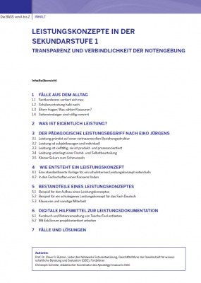 Leistungskonzepte in der Sekundarstufe I